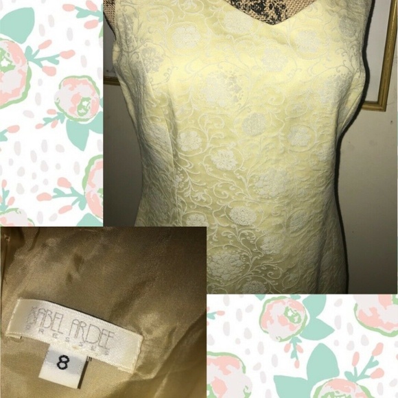 Vintage Isabel Ardee Floral Brocade Sheath Dress~8 - Picture 8 of 8